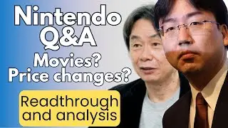 Nintendo Investor Q&A | Development times, Switch 2 price, Nintendo Pictures strategy...