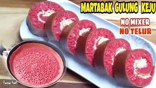 Resep MARTABAK MANIS GULUNG TEFLON TANPA MIXER