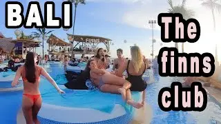 The Worlds Best Beach Club Bali Indonesia ( FINNS CLUB )