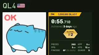[TETR.IO] 5,000,000 BLAST - 2nd place - 0:55.710 - QL4