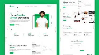 How To Make A Portfolio Website Using HTML CSS JavaScript | Complete Responsive Website Design