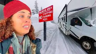 PÂNICO! Risco de avalanche na estrada com o Motorhome