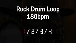 Rock Drum Backing Track - 180bpm