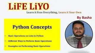 Basic List Operations || Operations on Lists || Python Programming #list #python #programming