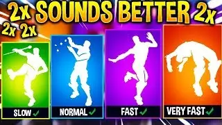 I Played My Fortnite Leaked Emotes at Different Speeds and they sounded *BETTER*..!
