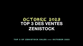 Octobre 2023 - TOP 3 des ventes Zenistock