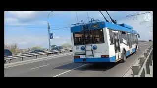 Брестский троллейбус - 30.04.2022. #71. Кобринский и Гузнянский мост. Объезд троллейбуса.