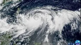 Typhoon Lan Intensifies east of the Philippines and Moves Towards Japan Oct. 18th