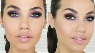 TUTORIAL | Purple Smokey Eye Makeup | Eman