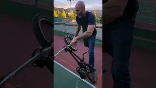 Fire Hydrant to Walkover #flatlandat50 #tricks #bmx #timemacine #carlcruiser #flatland