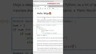 🔥 Mojo Programming for beginners | Mojo Python Programming Language: A Beginner's Guide shorts