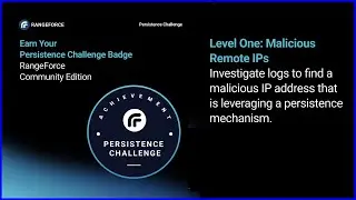 Rangeforce  | Persistence Challenge 1 | Community Challenge Series