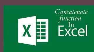 Concatenate function in excel | Concatenate excel formula 2020
