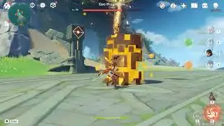 Dehya, Yae, Nahida, Zhongli vs Geo hypostasis Test genshin impact