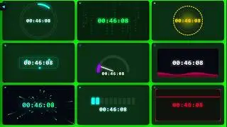 24/7 Live FREE Countdown Timer | Green Screen & Black Screen | Commercial Use (Video Only) Part 71