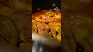 Okra Stew Cooking Tip! 👨🏻‍🍳💚 #food #persianfood #cooking #iranianfood #stew #cwy #khoreshbamieh