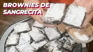 Cómo hacer BROWNIES DE SANGRECITA Y CHOCOLATE