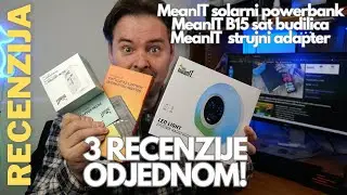 MeanIT recenzija 3 uređaja - B15 sat zvučnik budilica, strujni adapter i solarni punjač (07.05.2024)