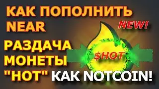 NEAR как NOTCOIN  раздает бесплатно монету HOT  🔥 КАК ПОПОЛНИТЬ NEAR?