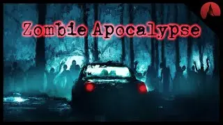 Zombie Apocalypse Ambience | ASMR | Suspenseful Cinematic Experience with Forest Rain & Car Accident