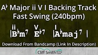 Ab Major - Fast ii V I Backing Track - 2 5 1 (240bpm)