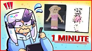 DRAWING ROBLOX AVATARS 1 MINUTE ART CHALLENGE