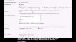 How to set up a auto-responder in Plesk 11