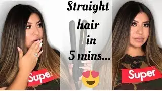 How to: straighten your hair fast! TIP you should know!!! |Alexxislexus|