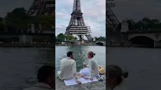 Moments like these are priceless 🫶🏻 #paris #marriedcouple #europeansummer #pinterestinspired