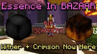 All ESSENCES Now In Bazaar | Wither & Crimson Added (Hypixel Skyblock Update)