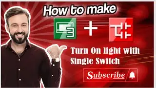 How to turn on \off light with Single Switch | Laddar logic| Gx works 2 | Gt designer 3