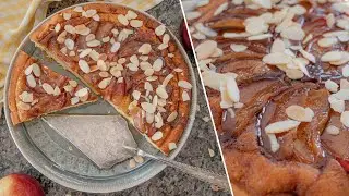 Incredibly delicious upside down APPLE CAKE | easy apple dessert pancake recipe