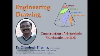 How to construct a hyperbola by rectangular method || Dr. Chandresh Sharma