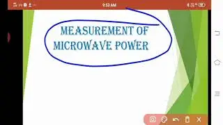microwave low power measurement