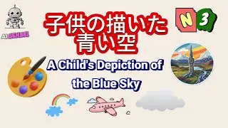 A Child's Depiction of the Blue Sky - JLPT N3 Reading Listening Practice Test || 子供の描いた青い空