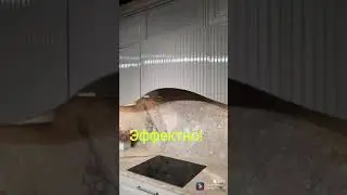 Рифлёные фасады на кухне