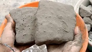 Pure cement#watercrumbling #dipping#satisfying 🩷