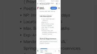 java developer if you are interested kindly send me the resume