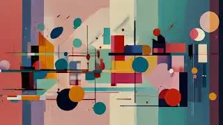 Abstract animation of geometric shape moving like a painting by Vassily Kandinsky // Top Noisee