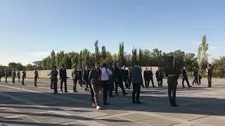 Armenian honor guard - Gakharia state visit
