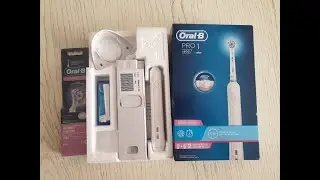 Распаковка электрической зубной щетки Oral-B PRO 1 800 D 16.524.3U
