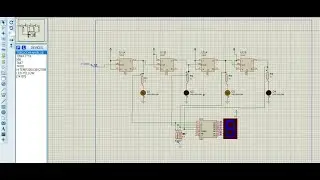Contador de 4 Bits asíncrono/ contador binario con representación Decimal/.