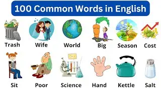 Vocabulary: 100 Most Common English Words | Words for Every Day | English Practice #dailyuseenglish