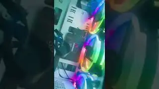 Новый комплект вентиляторов с подсветкой 🙂 #электроника#комп # компьютер