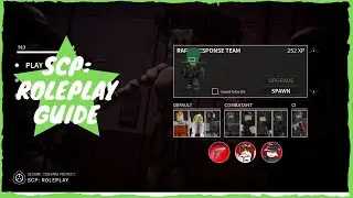 SCP: Roleplay Basic Guide (Roblox)