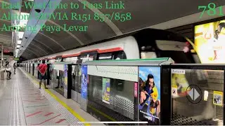 [R151 testing] SMRT (EWL) R151 set 857/858 arriving Paya Lebar EW8/CC9