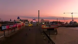 April Sunrise over Seaside Heights Boardwalk
