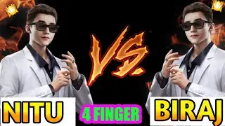 Nitu VS Biraj || Nitu First Time Play with 4 Finger claw  || 4sidenoob
