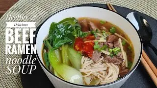 Easy homemade Beef Ramen Noodle restaurant grade Soup recipe