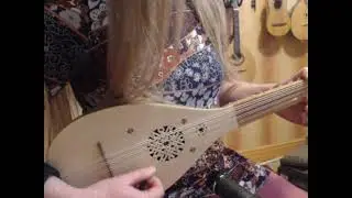 Medieval gittern, built and played by Jo Dusepo
